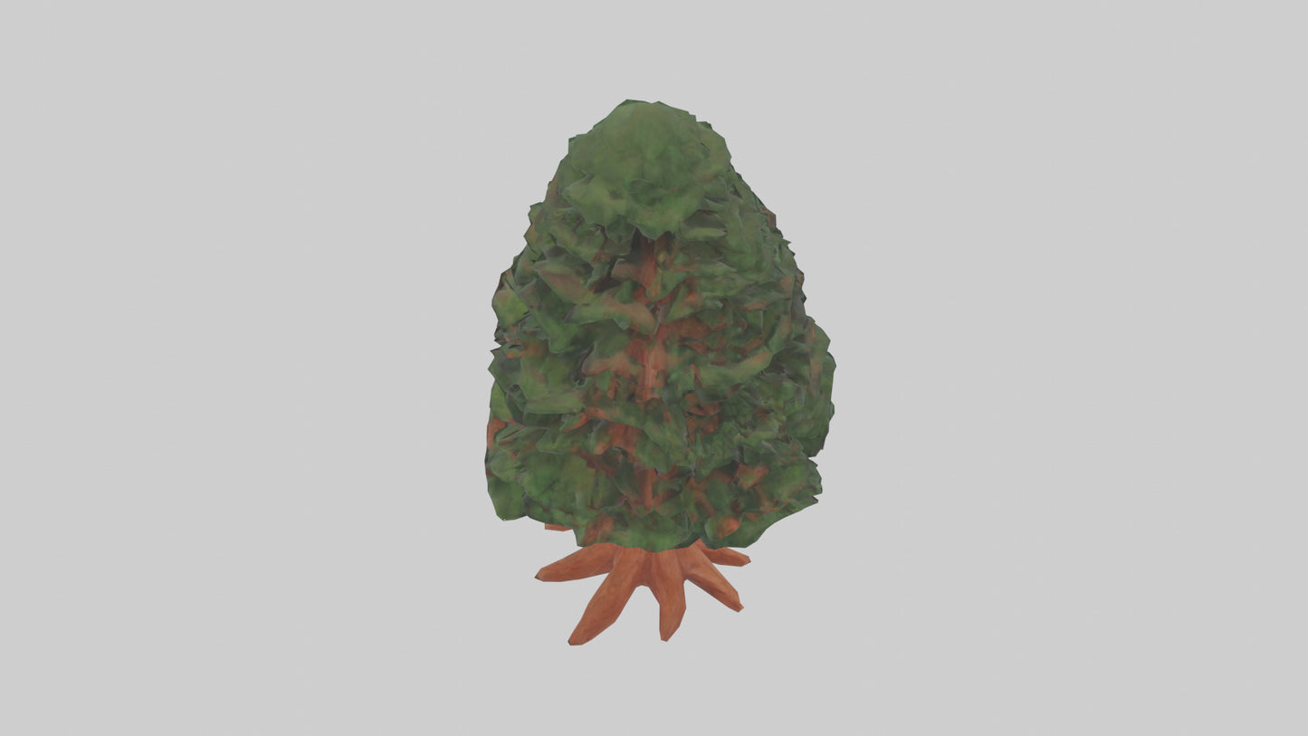 3D model Redwood tree model VR / AR / low-poly