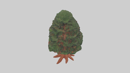 3D model Redwood tree model VR / AR / low-poly