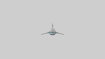 Reef Shark swimming model VR / AR / low-poly