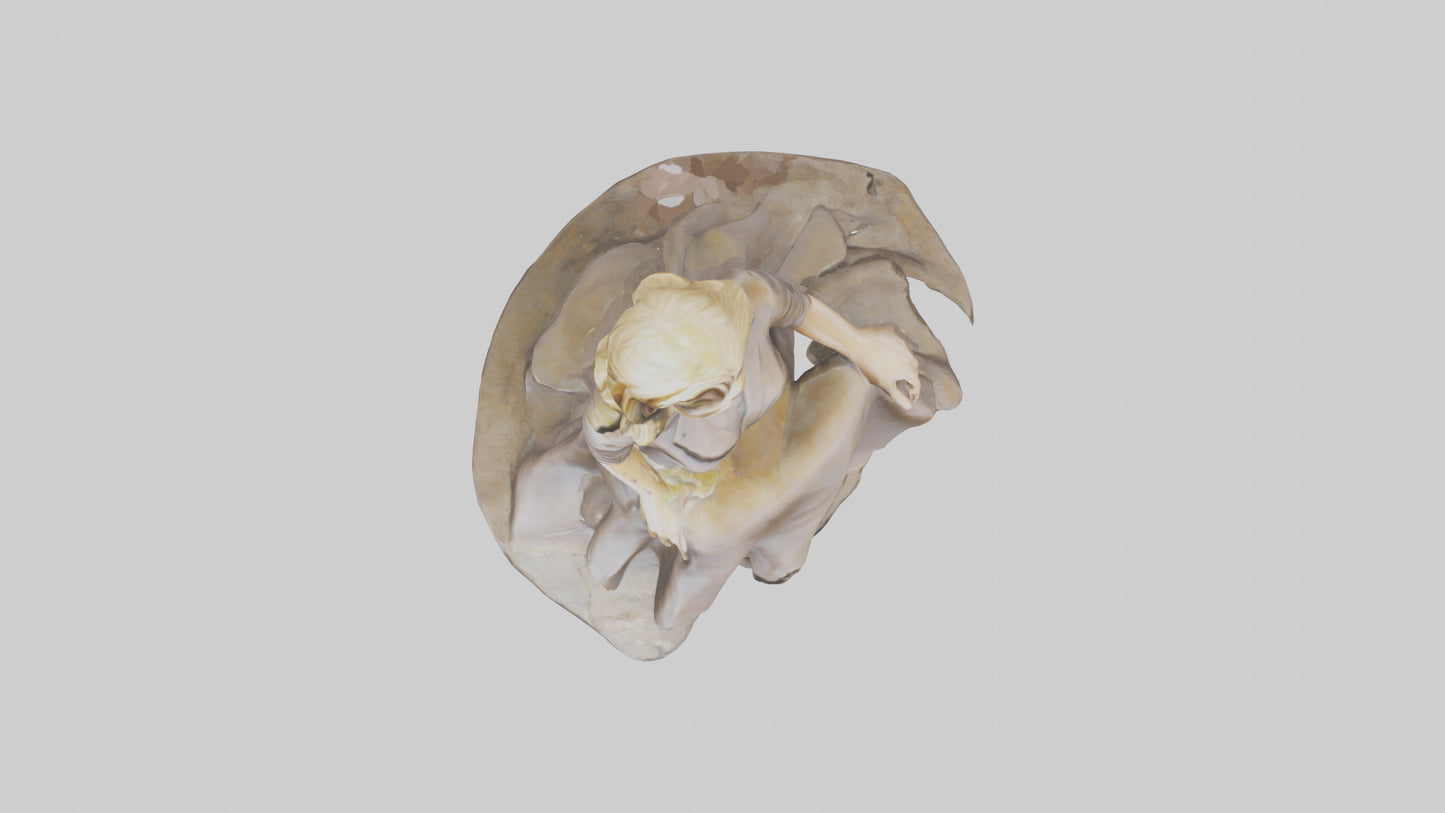 3D model Reese Witherspoon statue model VR / AR / low-poly