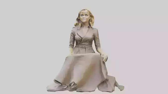 3D model Reese Witherspoon statue model VR / AR / low-poly