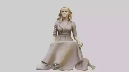 3D model Reese Witherspoon statue model VR / AR / low-poly