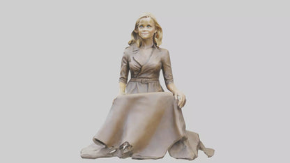 3D model Reese Witherspoon statue model VR / AR / low-poly
