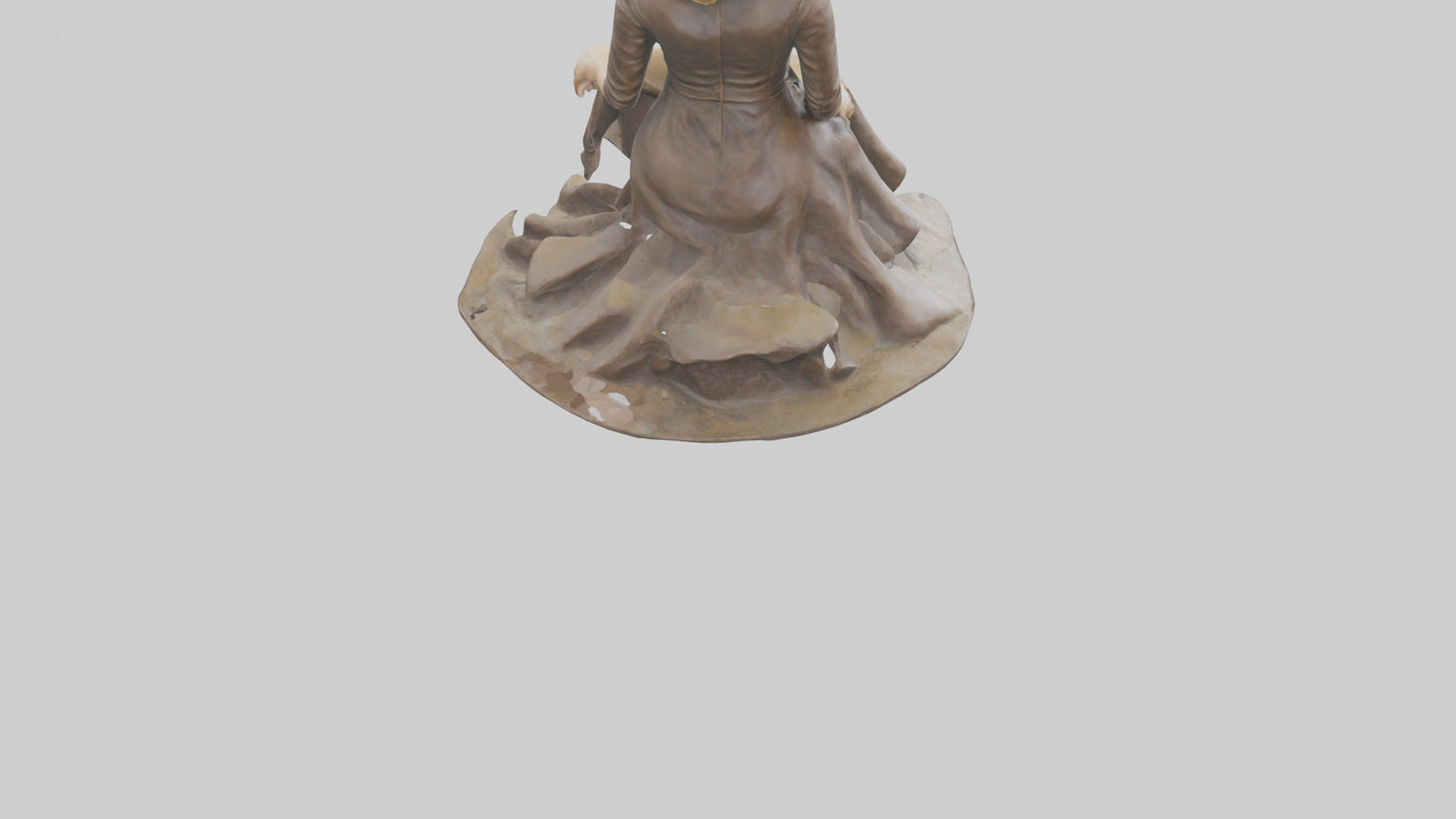 3D model Reese Witherspoon statue model VR / AR / low-poly