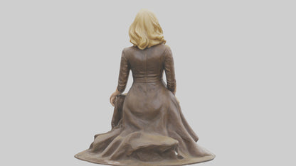 3D model Reese Witherspoon statue model VR / AR / low-poly