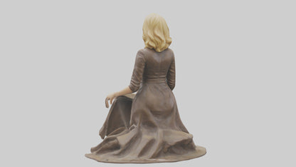 3D model Reese Witherspoon statue model VR / AR / low-poly