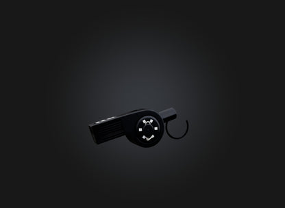 3D model referee whistle VR / AR / low-poly