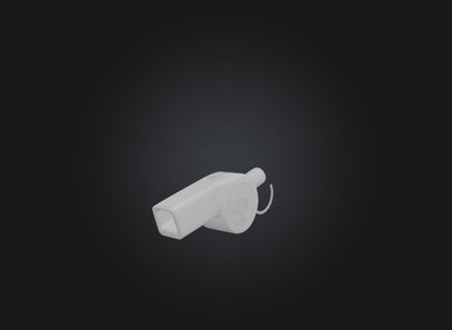 3D model referee whistle VR / AR / low-poly