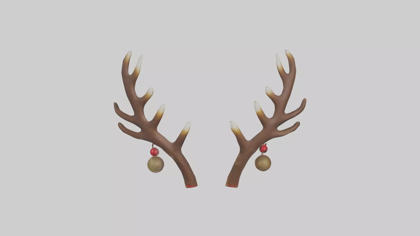 Reindeer Antlers Decor model VR / AR / low-poly