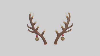Reindeer Antlers Decor model VR / AR / low-poly