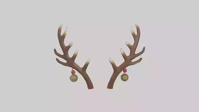 Reindeer Antlers Decor model VR / AR / low-poly