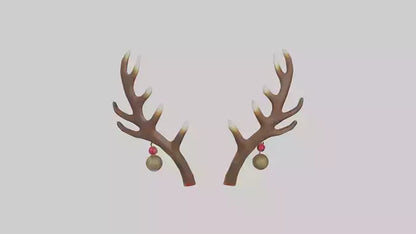 Reindeer Antlers Decor model VR / AR / low-poly