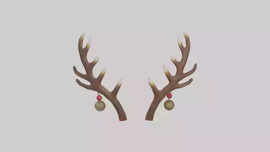 Reindeer Antlers Decor model VR / AR / low-poly