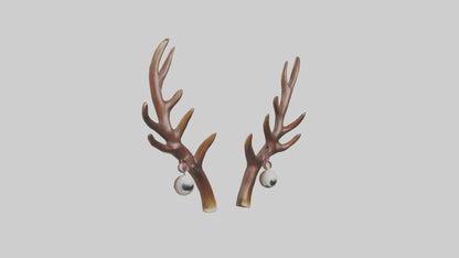 Reindeer Antlers Decor model VR / AR / low-poly