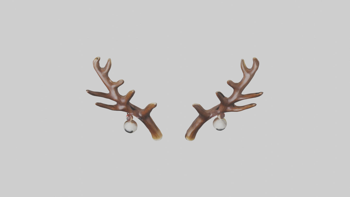 Reindeer Antlers Decor model VR / AR / low-poly