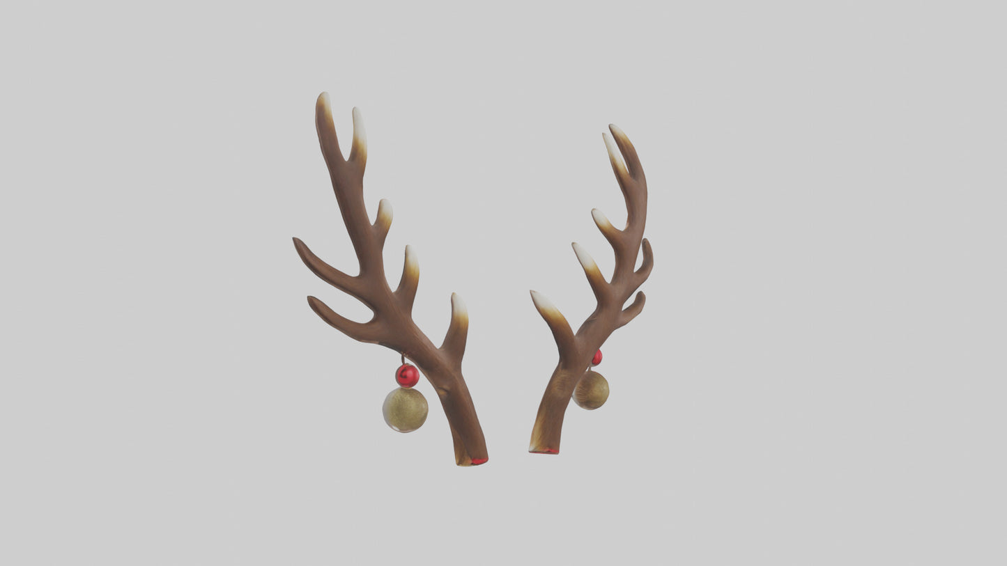 Reindeer Antlers Decor model VR / AR / low-poly