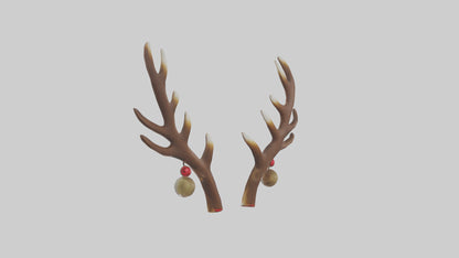 Reindeer Antlers Decor model VR / AR / low-poly