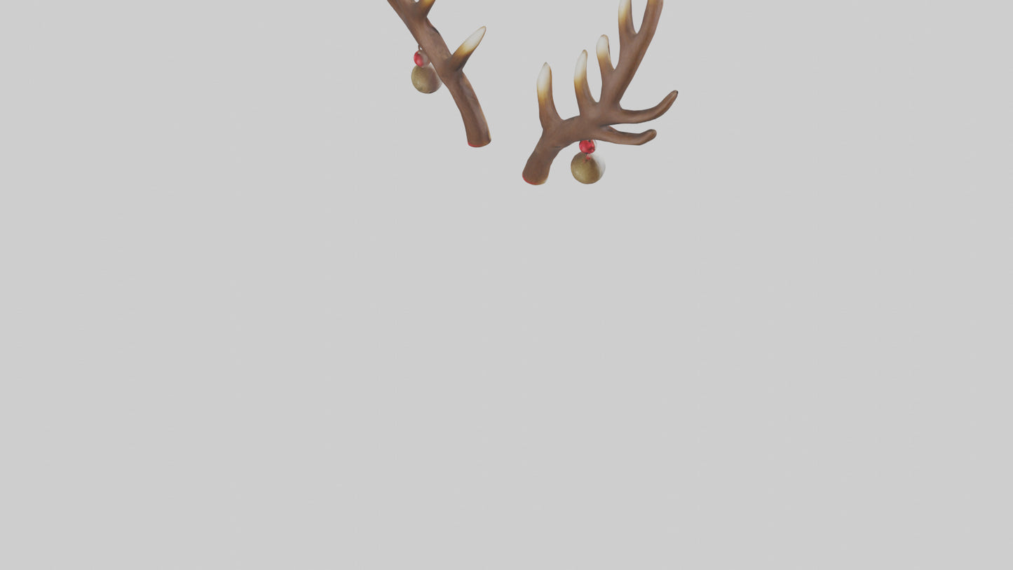 Reindeer Antlers Decor model VR / AR / low-poly