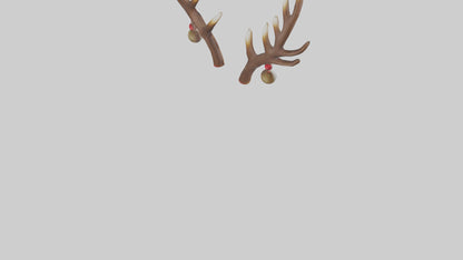 Reindeer Antlers Decor model VR / AR / low-poly