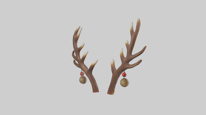 Reindeer Antlers Decor model VR / AR / low-poly