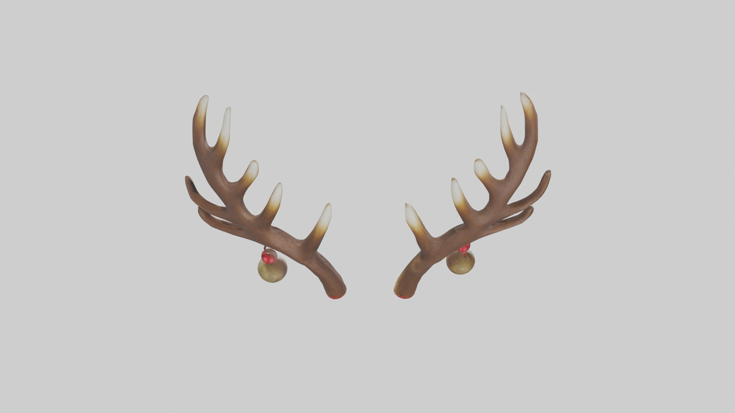 Reindeer Antlers Decor model VR / AR / low-poly
