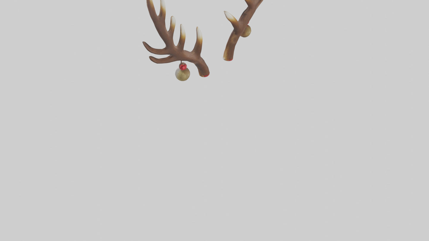 Reindeer Antlers Decor model VR / AR / low-poly