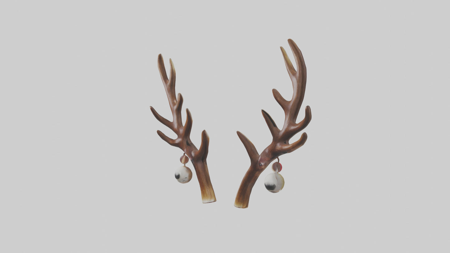 Reindeer Antlers Decor model VR / AR / low-poly