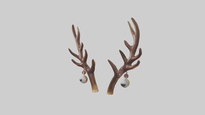 Reindeer Antlers Decor model VR / AR / low-poly
