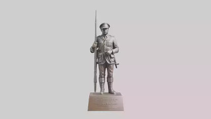3D model Remembering the Brave statue model VR / AR / low-poly