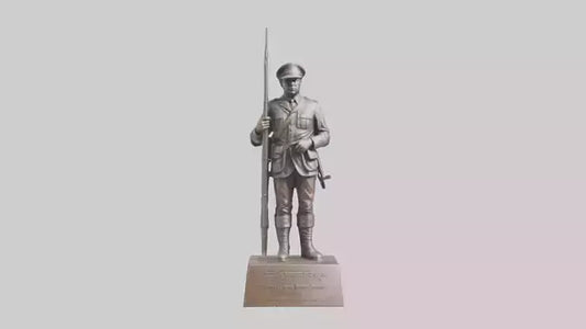 3D model Remembering the Brave statue model VR / AR / low-poly