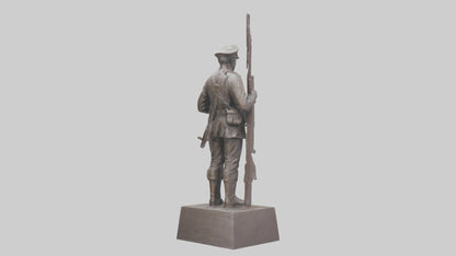 3D model Remembering the Brave statue model VR / AR / low-poly