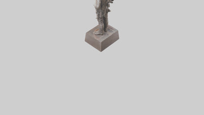 3D model Remembering the Brave statue model VR / AR / low-poly