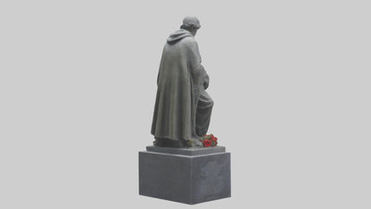 3D model Remembering the Fallen statue model VR / AR / low-poly