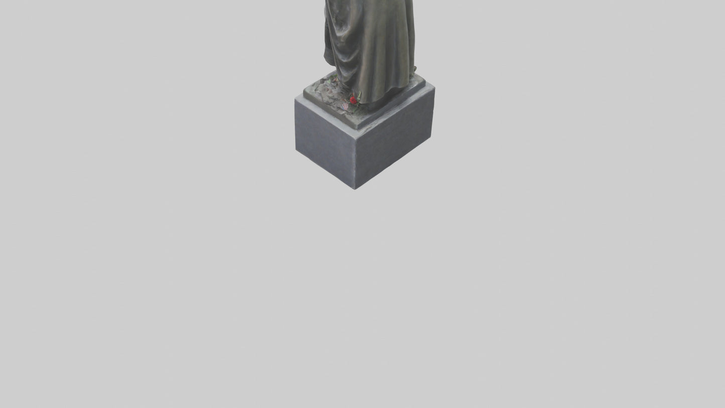3D model Remembering the Fallen statue model VR / AR / low-poly