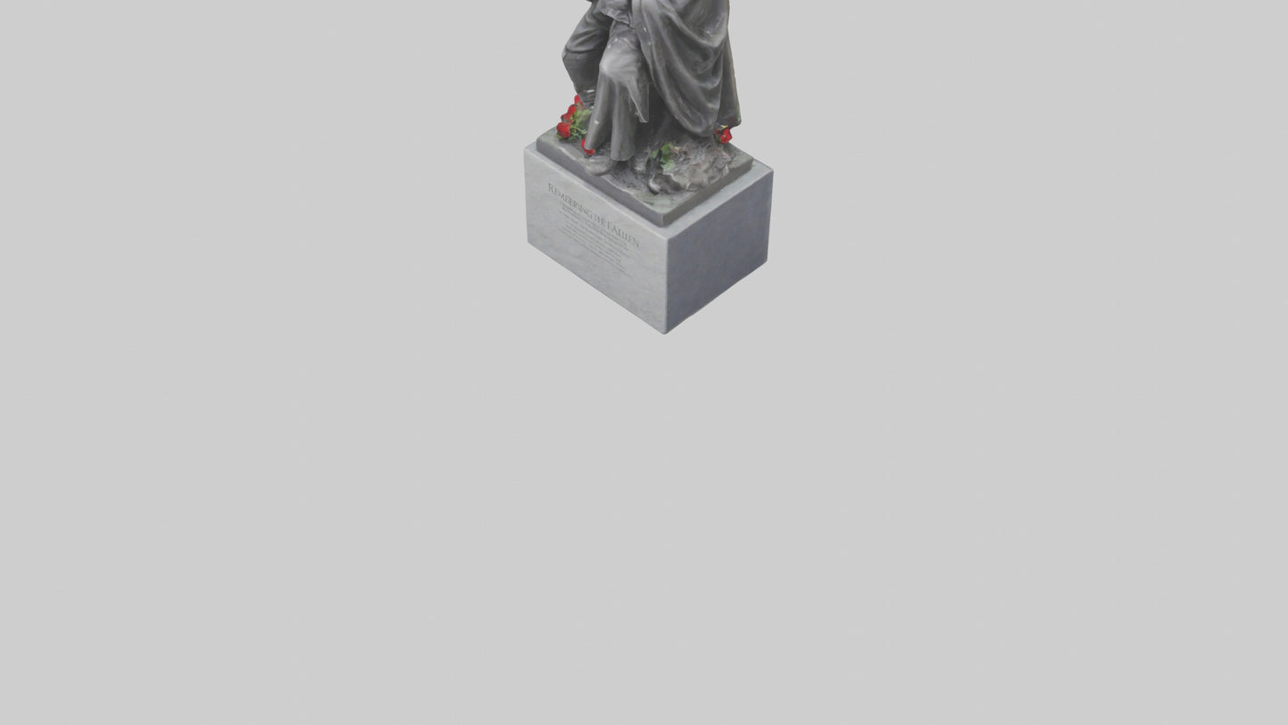 3D model Remembering the Fallen statue model VR / AR / low-poly