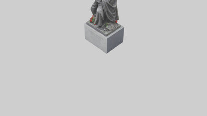 3D model Remembering the Fallen statue model VR / AR / low-poly