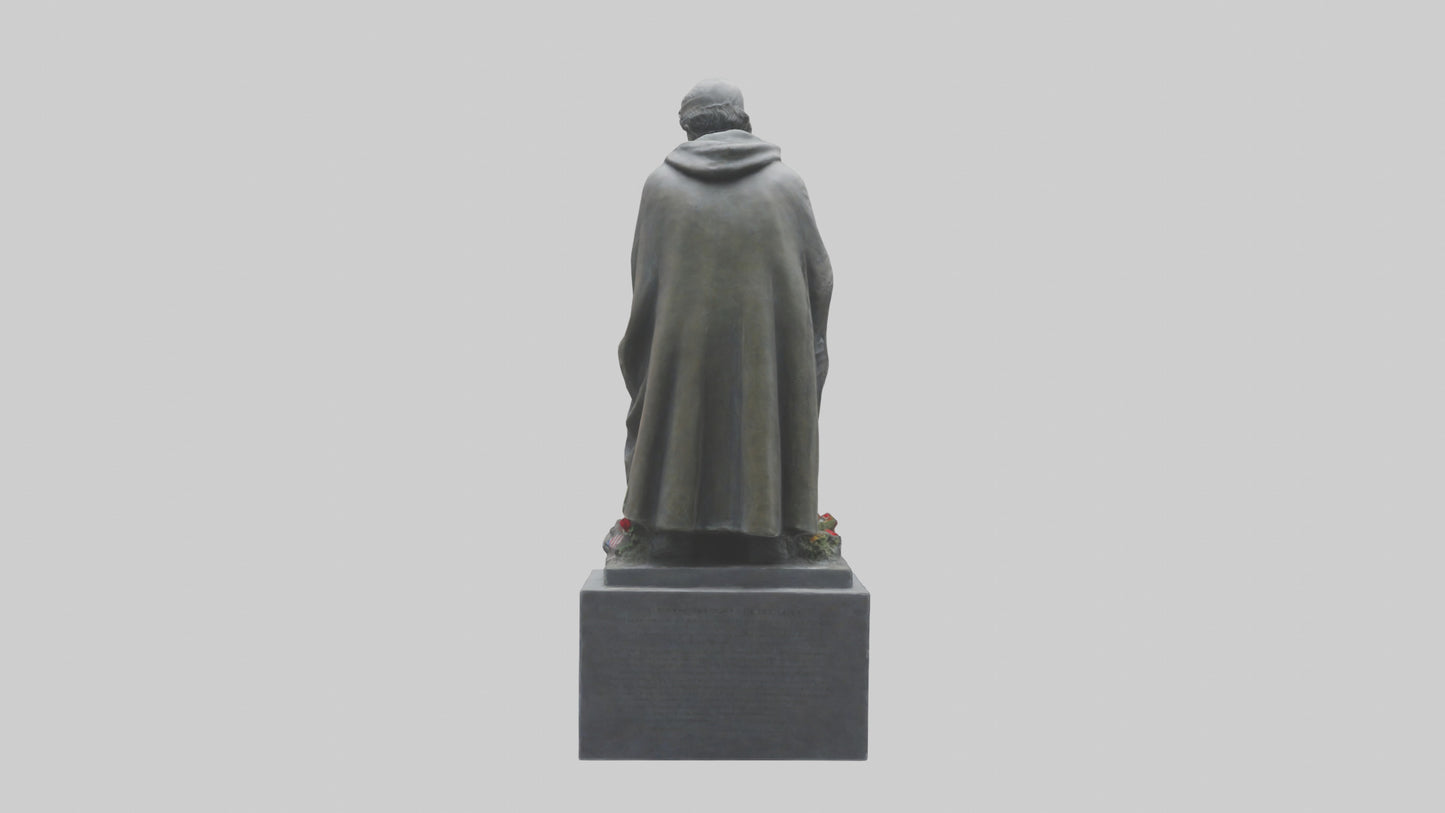 3D model Remembering the Fallen statue model VR / AR / low-poly