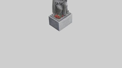 3D model Remembering the Fallen statue model VR / AR / low-poly