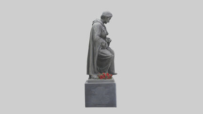 3D model Remembering the Fallen statue model VR / AR / low-poly