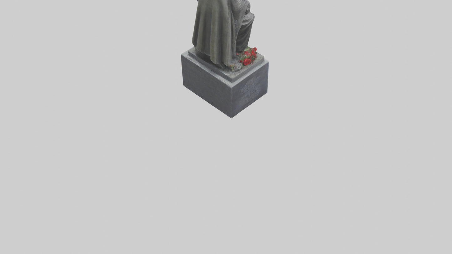 3D model Remembering the Fallen statue model VR / AR / low-poly