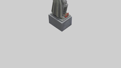 3D model Remembering the Fallen statue model VR / AR / low-poly