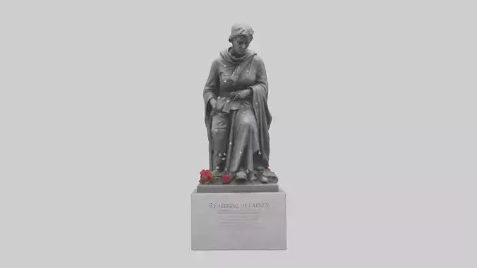 3D model Remembering the Fallen statue model VR / AR / low-poly