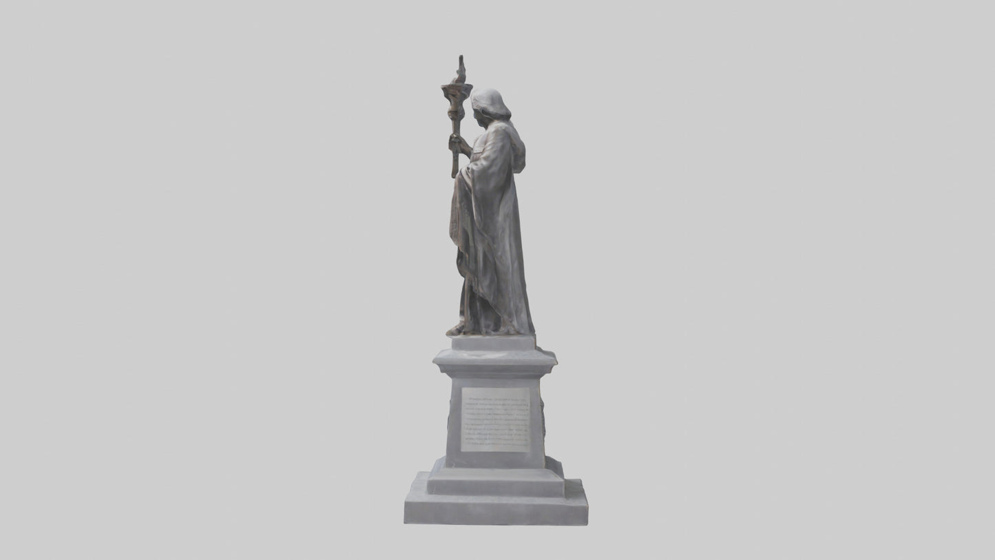 3D model Remembrance statue model VR / AR / low-poly