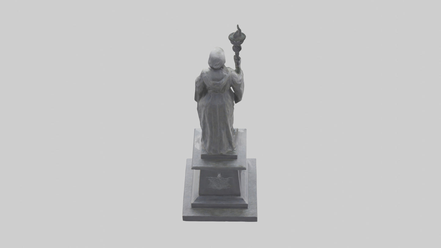 3D model Remembrance statue model VR / AR / low-poly