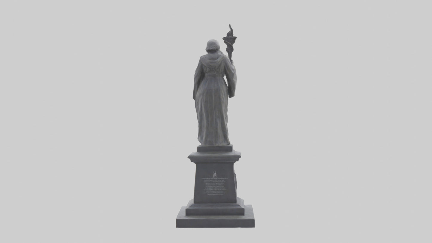 3D model Remembrance statue model VR / AR / low-poly