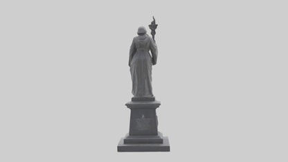 3D model Remembrance statue model VR / AR / low-poly