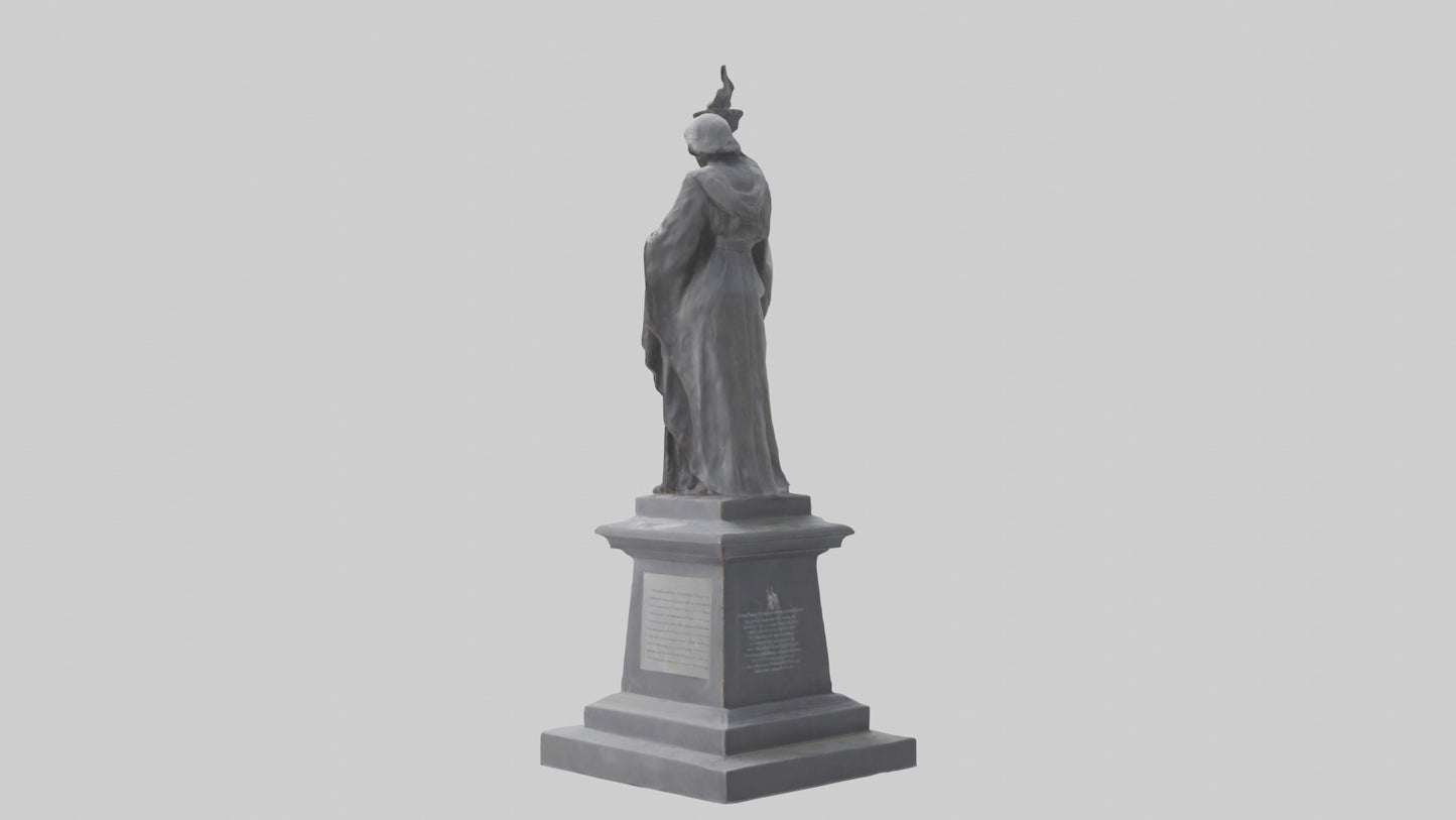 3D model Remembrance statue model VR / AR / low-poly