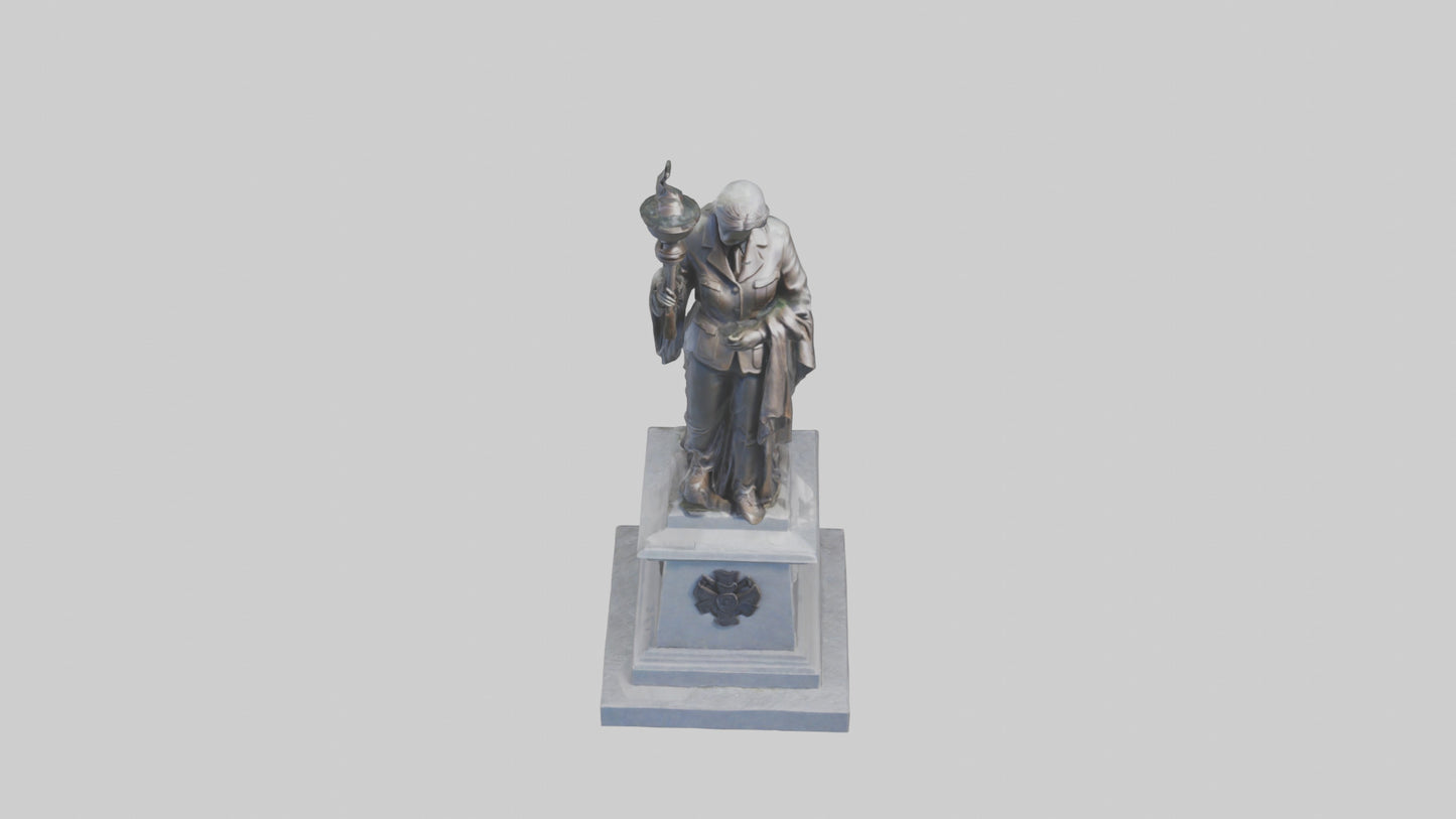 3D model Remembrance statue model VR / AR / low-poly