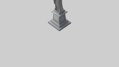 3D model Remembrance statue model VR / AR / low-poly