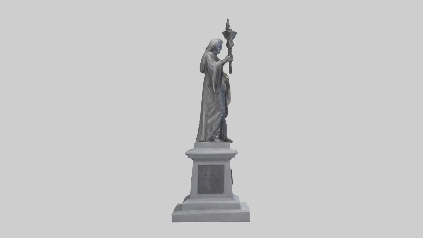 3D model Remembrance statue model VR / AR / low-poly